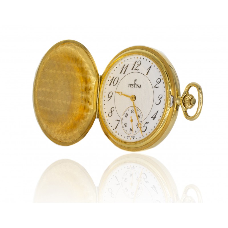 Reloj Festina bolsillo oro de 18 quilates.