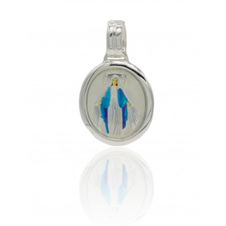 Medalla Virgen Milagrosa plata de ley