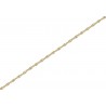 Cadena ancla tallada 1.5 mm. oro 18 quilates