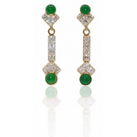 Pendientes largos circonita...
