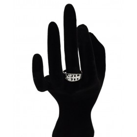Anillo cruz Caravaca plata de ley