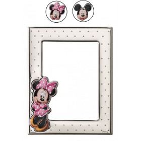Portafotos infantil Minnie/Mickey plata