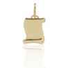 Colgante pergamino personalizable oro 18 quilates