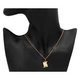 Colgante pergamino personalizable oro 18 quilates