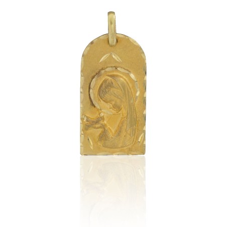 Medalla Virgen niña oro de 18 quilates.