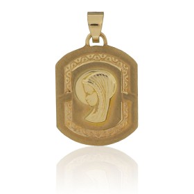 Medalla Virgen niña oro de...