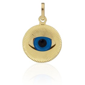 Colgante ojo turco oro 18 kilates