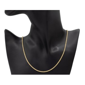 Cordón salomónico oro 18 quilates