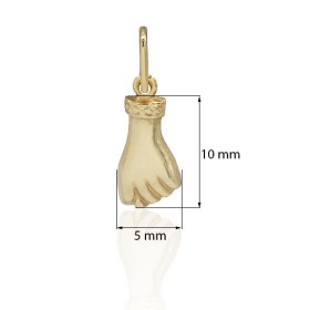 Colgante puño de higa oro de 18 quilates
