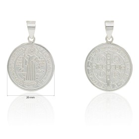 Medalla San Benito plata de ley