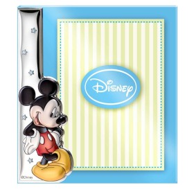 Portafotos infantil Mickey/Minnie plata
