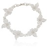 Pulsera flores filigrana plata de ley 925