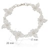 Pulsera flores filigrana plata de ley 925