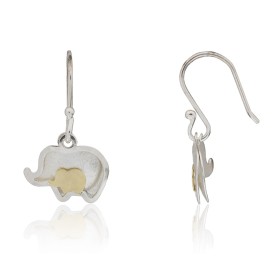 Pendientes elefante plata...