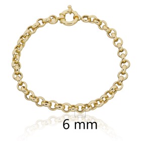 Pulsera rolo oro 18 quilates