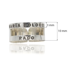 Anillo personalizado plata de ley