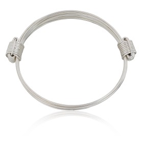 Pulsera de nudos e hilos plata de ley