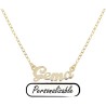 Gargantilla nombre oro 18 quilates