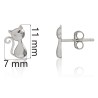 Pendientes gato plata de ley
