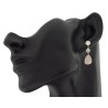 Pendientes largos en cascada oro 18 quilates