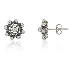 Pendientes charro plata de ley