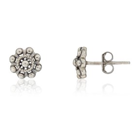 Pendientes charro plata de ley