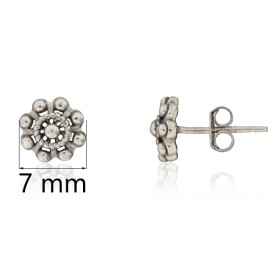 Pendientes charro plata de ley