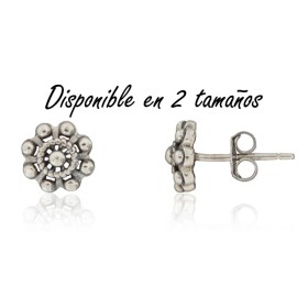 Pendientes charro plata de ley