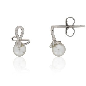 Pendientes mariposa y perla...