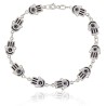 Pulsera mano de Fátima plata de ley
