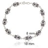 Pulsera mano de Fátima plata de ley