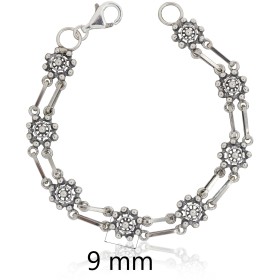 Pulsera charro plata de ley