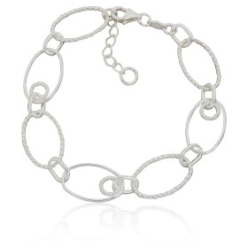 Pulsera eslabones lisos y...