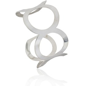 Brazalete aros plata de ley