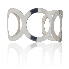 Brazalete aros plata de ley