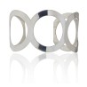 Brazalete aros plata de ley