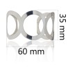 Brazalete aros plata de ley