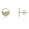 Pendientes ondas nácar oro 18 quilates