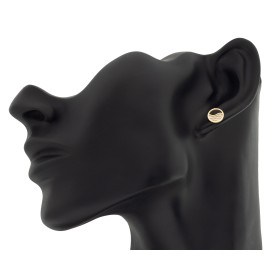 Pendientes ondas nácar oro 18 quilates