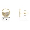 Pendientes ondas nácar oro 18 quilates