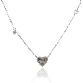 Gargantilla corazón plata de ley