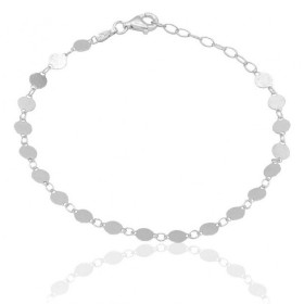 Pulsera chapitas plata de ley