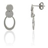 Pendientes triple plata de ley