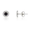 Pendientes ónix plata de ley