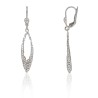 Pendientes largos calados plata de ley