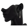 Pendientes largos calados plata de ley