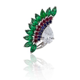 Anillo con piedras de...