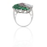 Anillo con piedras de colores plata de ley