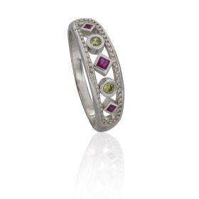 Anillo con Piedras Moradas...