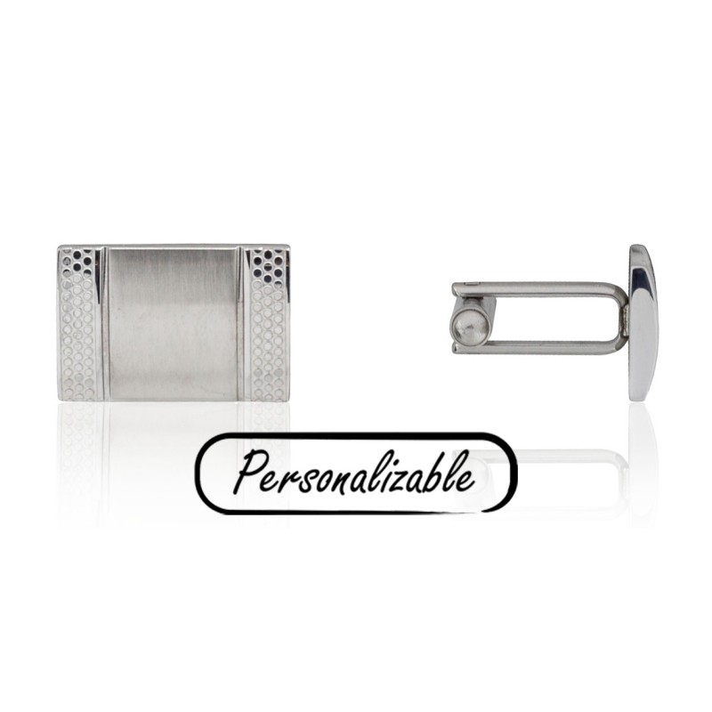 Gemelos personalizables de acero